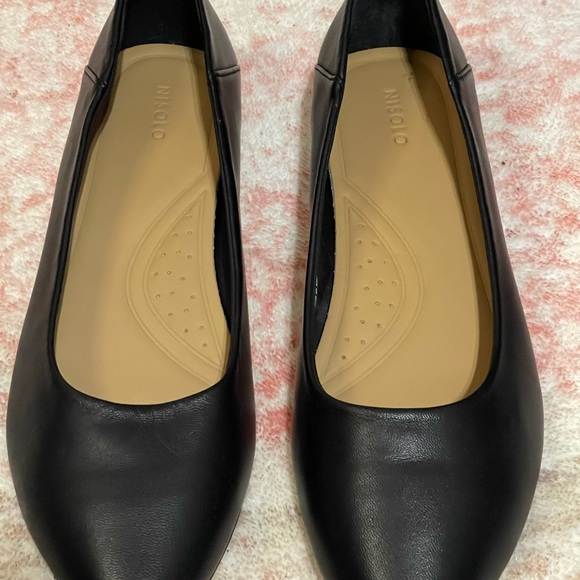 Nisolo New in Box Black Fina Pointed Toe Leather Flats Size 10 - Picture 6 of 7